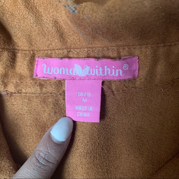 Suede button down - Picture 2 of 4